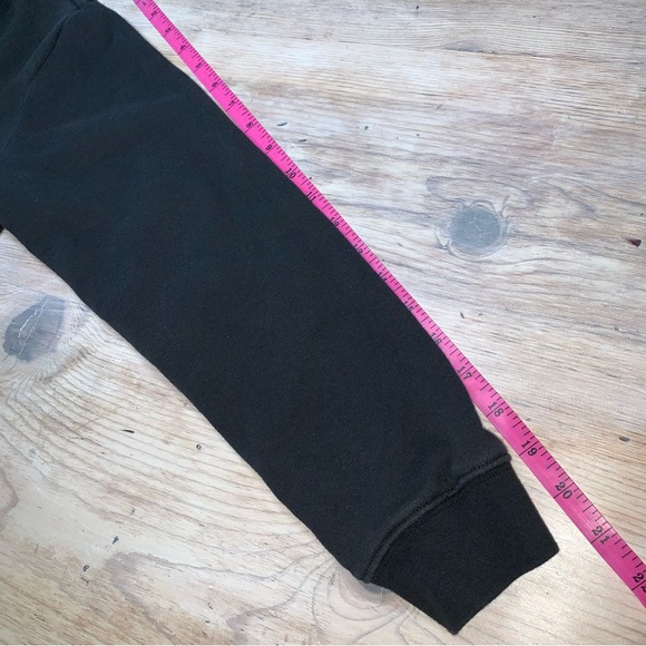 Pink Victoria’s Secret Logo Black Wide Neck Cropped Long Sleeve Sweatshirt - Picture 10 of 13